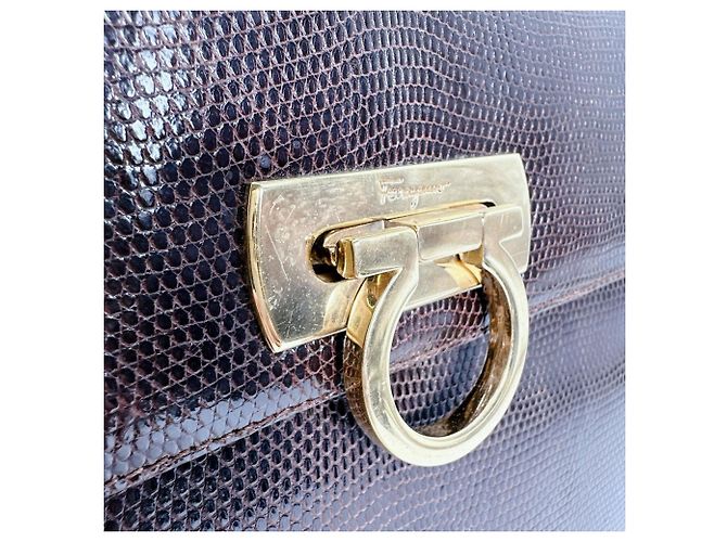 Borsa marrone Salvatore Ferragamo - vista 16