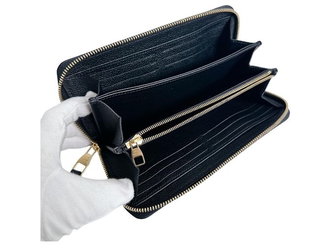 Zippy Geldbörse Monogram Empreinte Louis Vuitton Schwarz Beige - Ansicht 10
