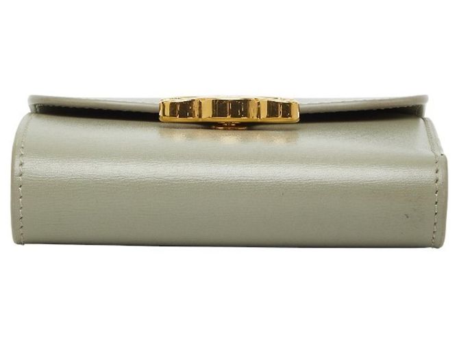 Céline Celine Triomphe Kompaktgeldbörse Grün Khaki - Ansicht 3