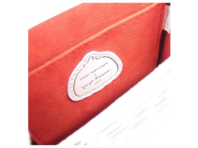 Borsa Louis Vuitton Epi Petite Sac Plat M81986 Bianco Rosso - vista 10