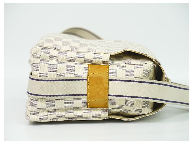 Borsa a mano Naviglio Damier Louis Vuitton Bianco - vista 3