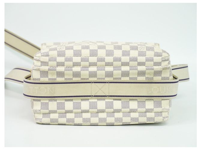 Borsa a mano Naviglio Damier Louis Vuitton Bianco - vista 4
