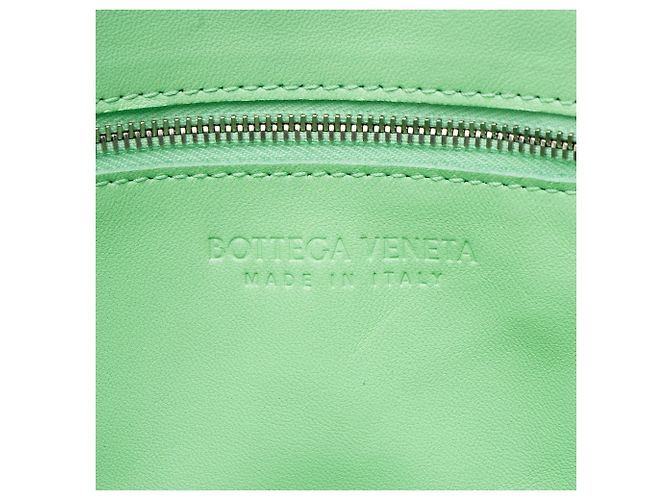 Bolso cruzado Cassette de piel de cordero Bottega Veneta Verde - vista 7