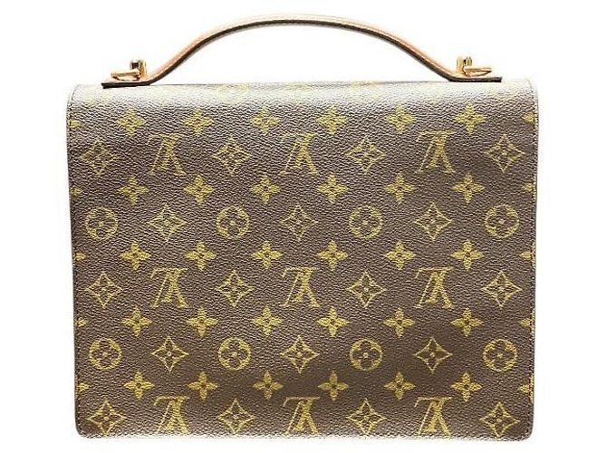 Borsa 2 in 1 Monceau Monogram Louis Vuitton Marrone - vista 2