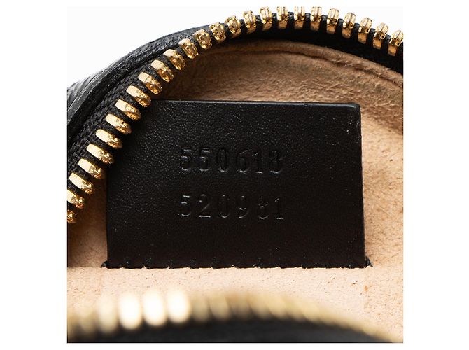 Bolso de hombro mini redondo Ophidia de ante Gucci Negro - vista 6