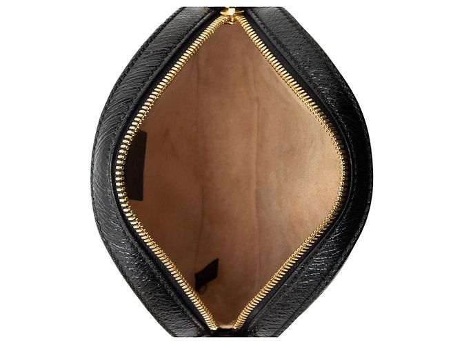 Bolso de hombro mini redondo Ophidia de ante Gucci Negro - vista 7