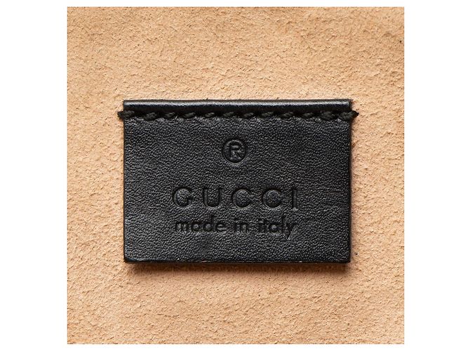 Bolso de hombro mini redondo Ophidia de ante Gucci Negro - vista 8
