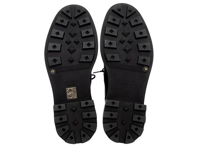 Hermès Kalbsleder Kelly First Oxford Slipper - Größe 7 / 37 Schwarz - Ansicht 6
