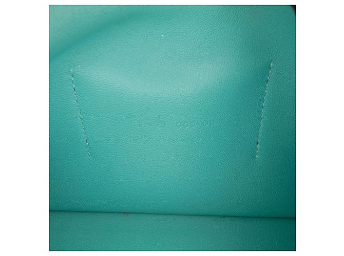 Portafoglio Hermès Togo Dogon Duo GM Blu - vista 6