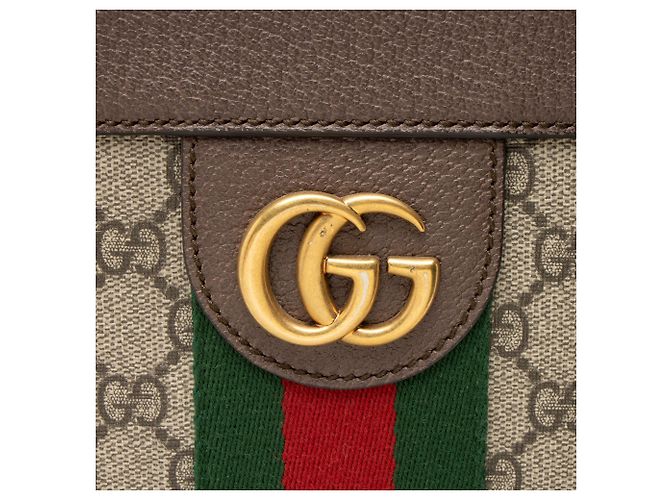 Gucci GG Supreme Ophidia Offene Handtasche Braun - Ansicht 9
