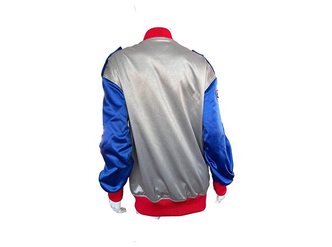 Tommy Hilfiger x Gigi Hadid Bomberjacke Blau Silber - Ansicht 3