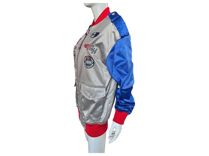 Tommy Hilfiger x Gigi Hadid Bomberjacke Blau Silber - Ansicht 4