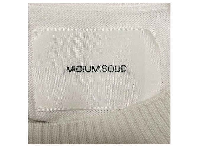 Autre Marque Top sin mangas de punto MIDIUMISOLID Blanco - vista 4