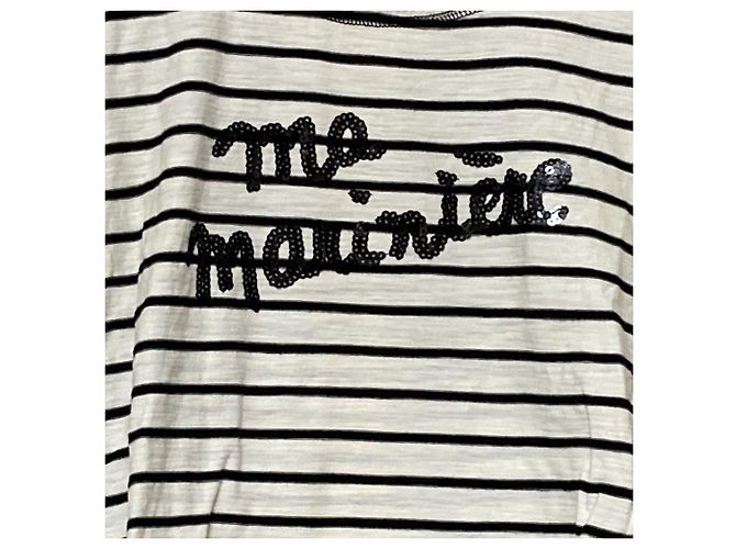 Autre Marque Cutsew con borde de lentejuelas Sonia Rykiel Blanco - vista 2