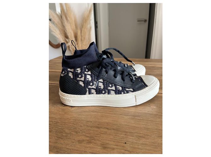 Sneaker alte walk’n’Dior blu navy Bianco - vista 3