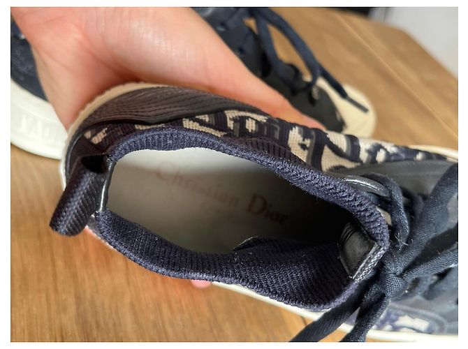 Sneaker alte walk’n’Dior blu navy Bianco - vista 5