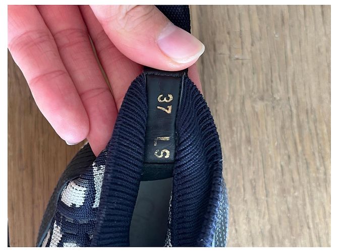 Sneaker alte walk’n’Dior blu navy Bianco - vista 6