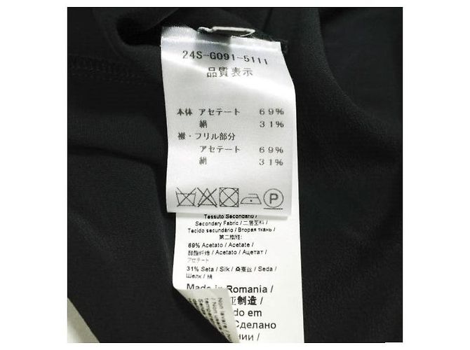 Autre Marque N°21 L2 BLUSA TESSUTO Blusa de seda de acetato Negro - vista 10