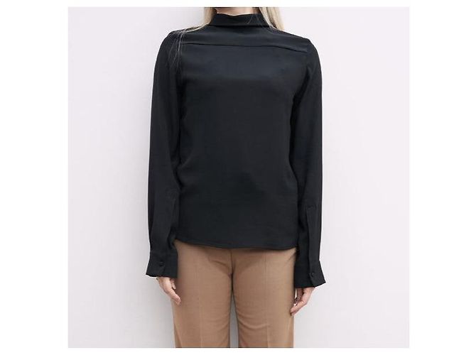 Autre Marque N°21 L2 BLUSA TESSUTO Blusa de seda de acetato Negro - vista 3