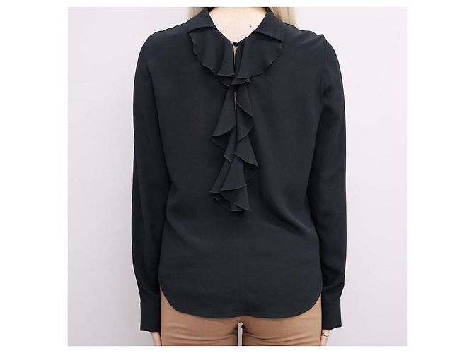 Autre Marque N°21 L2 BLUSA TESSUTO Blusa de seda de acetato Negro - vista 4