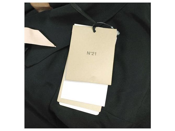 Autre Marque N°21 L2 BLUSA TESSUTO Blusa de seda de acetato Negro - vista 5