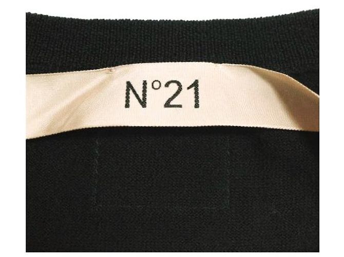 Autre Marque N°21 A2 MAGLIA PULLOVER Merinowolle Pullover Schwarz - Ansicht 4
