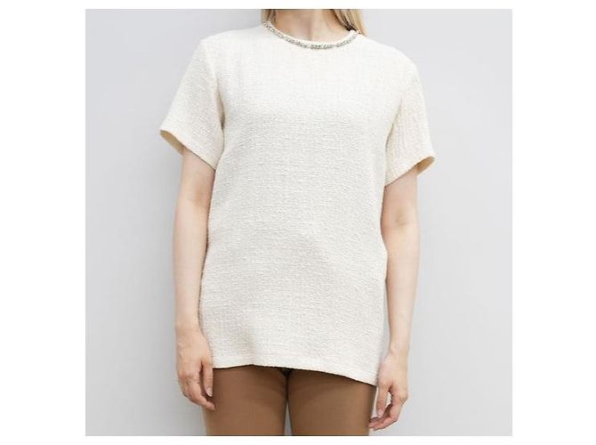 Autre Marque Blusa Bijou N°21 24SS en Mezcla de Algodón Blanco Blanco roto - vista 3