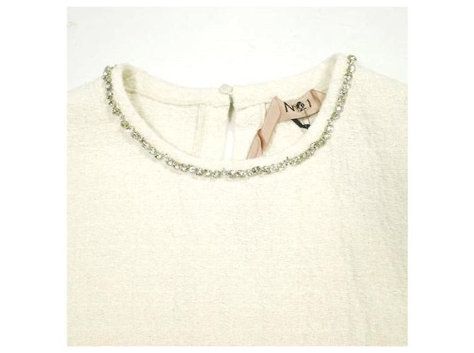Autre Marque Blusa Bijou N°21 24SS en Mezcla de Algodón Blanco Blanco roto - vista 6