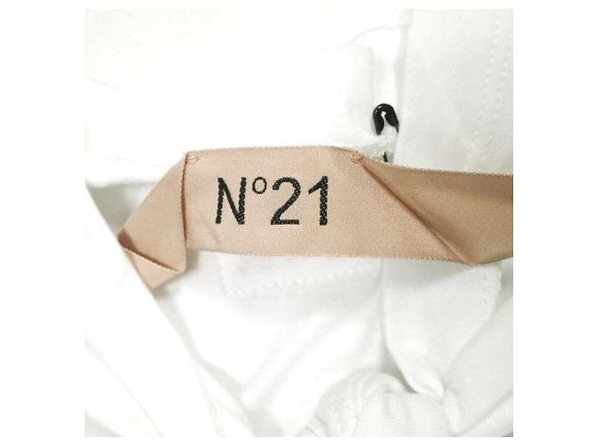 Autre Marque Top de algodón con diseño de cinta N°21 Blanco - vista 5
