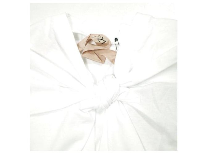 Autre Marque Top de algodón con diseño de cinta N°21 Blanco - vista 6