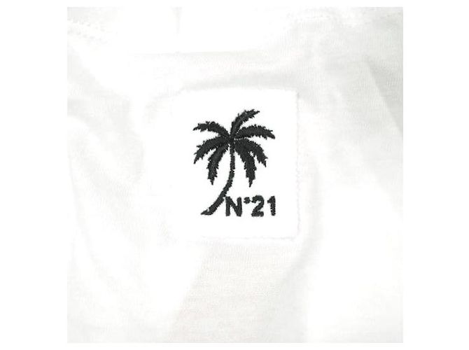 Autre Marque Top de algodón con diseño de cinta N°21 Blanco - vista 9