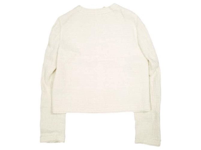 Autre Marque N°21 5K CHAQUETA DE TEJIDO Chaqueta de Tweed de Algodón de Alta Densidad Blanco Blanco roto - vista 2