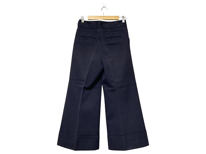 Autre Marque CINOH Baumwollweite Hose Blau Marineblau - Ansicht 3