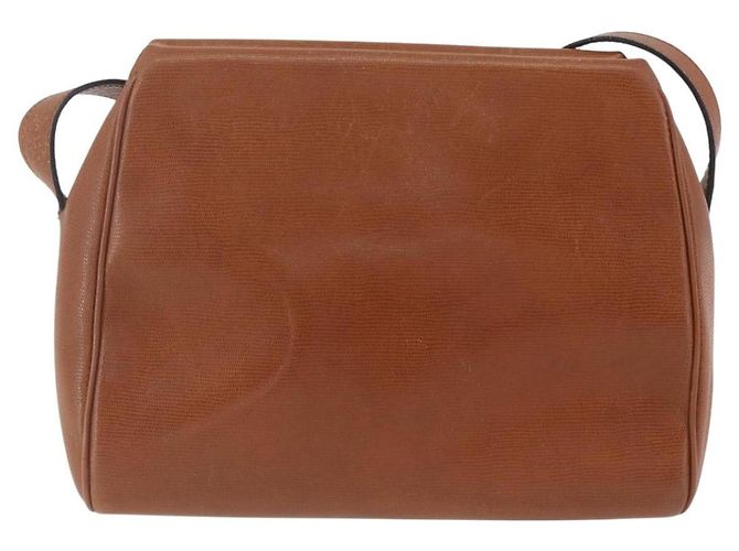 Céline Celine Vintage Circle Logo Pelle Small Marrone - vista 2