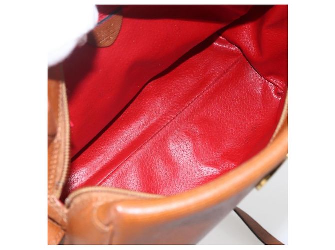 Céline Celine Vintage Circle Logo Pelle Small Marrone - vista 5