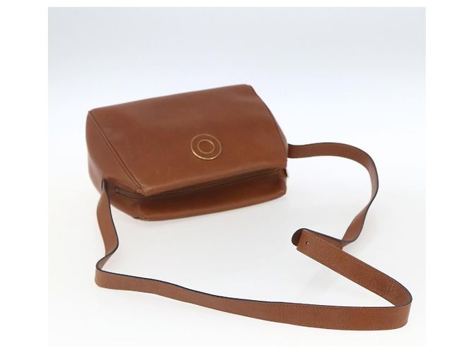 Céline Celine Vintage Circle Logo Pelle Small Marrone - vista 7