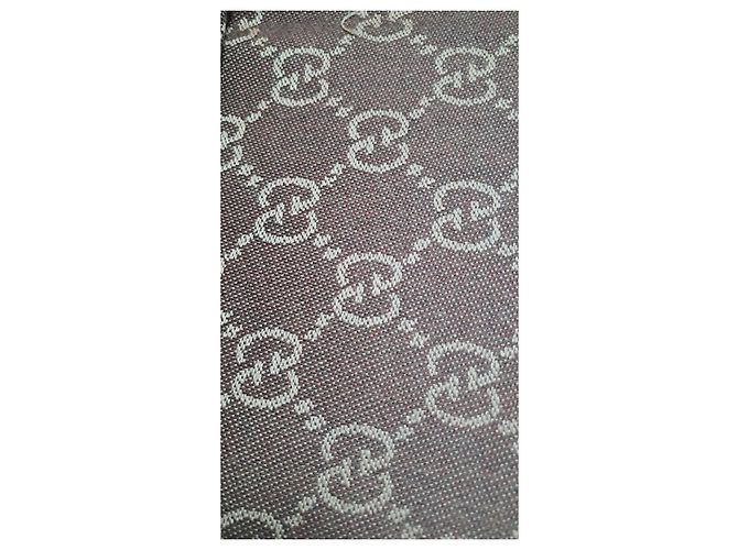 Sciarpa reversibile Gucci GG in lana marrone e beige Marrone scuro - vista 7