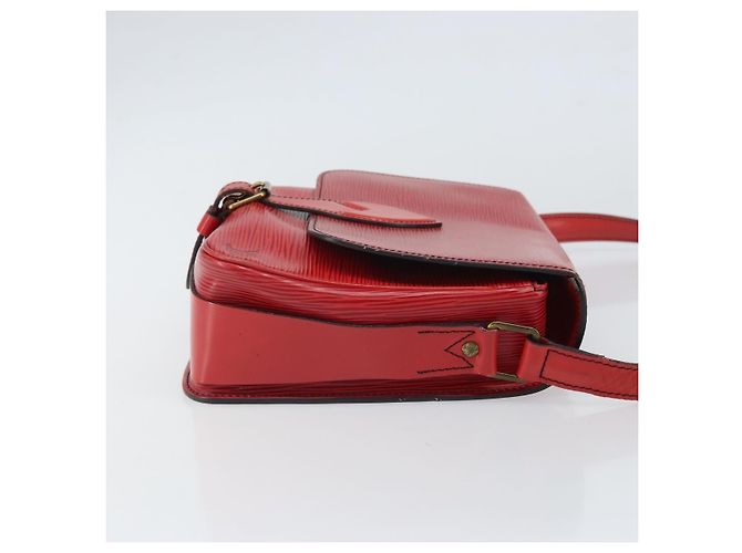 Borsa Cartouchiere Louis Vuitton in pelle Epi MM Rosso - vista 3