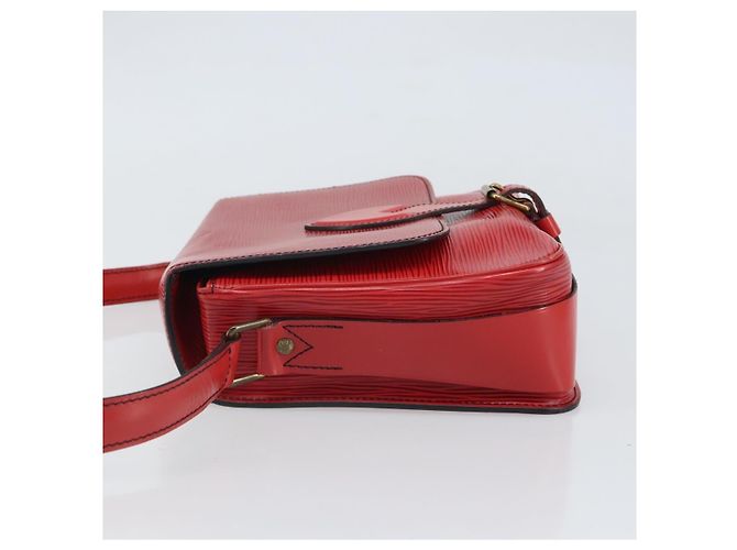 Borsa Cartouchiere Louis Vuitton in pelle Epi MM Rosso - vista 4