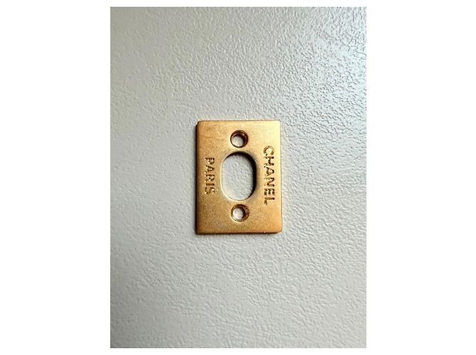 CHANEL rara chiusura originale CC turnlock D'oro Blu chiaro - vista 6