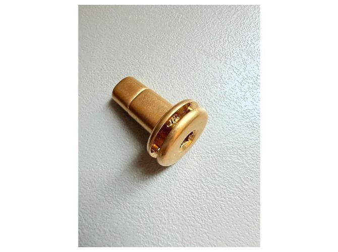 CHANEL rara chiusura originale CC turnlock D'oro Blu chiaro - vista 8