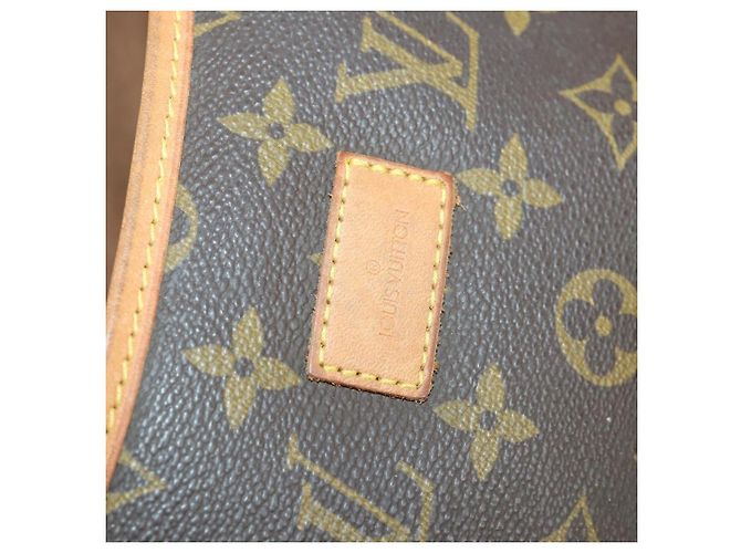Borsa Saumur Louis Vuitton in tela Monogram 35 Marrone - vista 6
