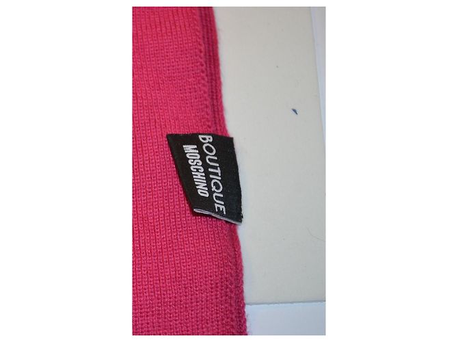 Sciarpa Moschino in lana rosa - vista 4