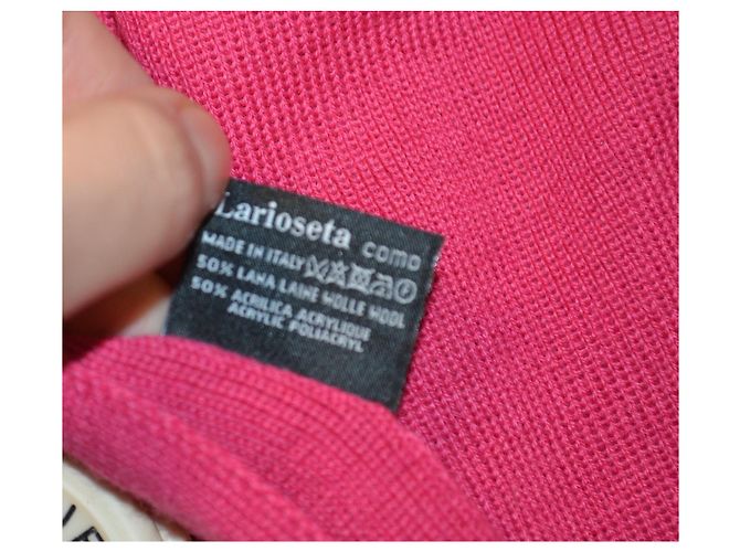 Sciarpa Moschino in lana rosa - vista 6