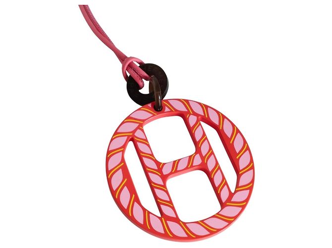 Collar Péndulo de Cuero H-Equipe Nautic de Hermès Rosa - vista 2