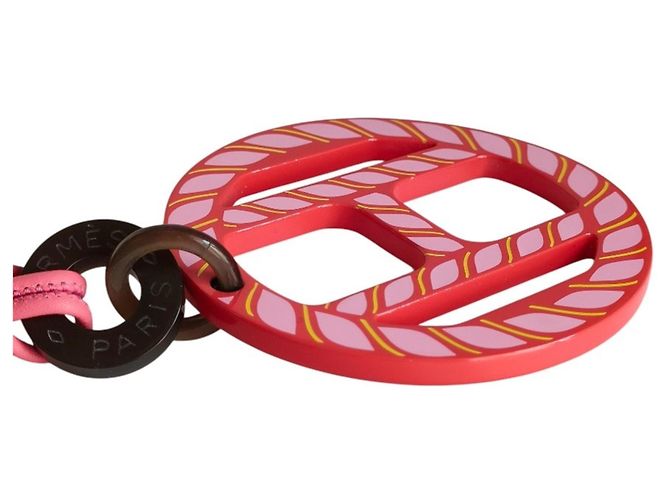 Collar Péndulo de Cuero H-Equipe Nautic de Hermès Rosa - vista 4