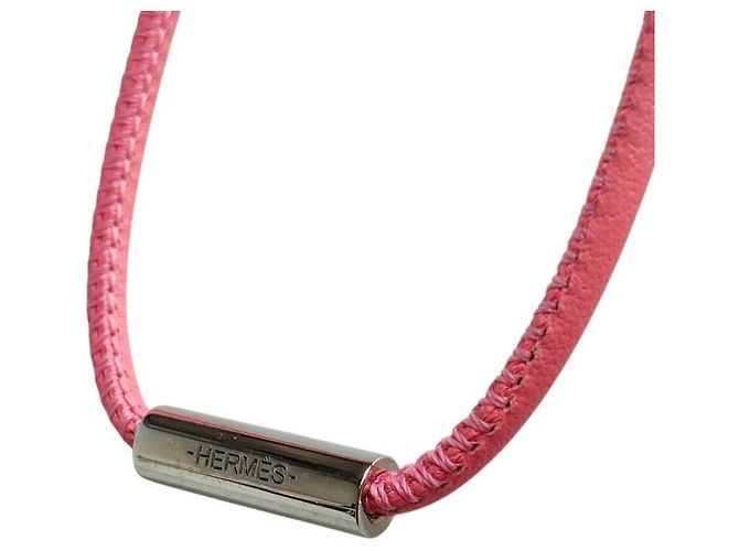 Collar Péndulo de Cuero H-Equipe Nautic de Hermès Rosa - vista 9