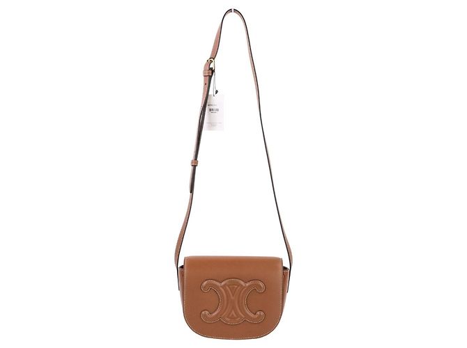 Céline Borsa a Spalla in Pelle Triomphe Folco di Celine Marrone - vista 10