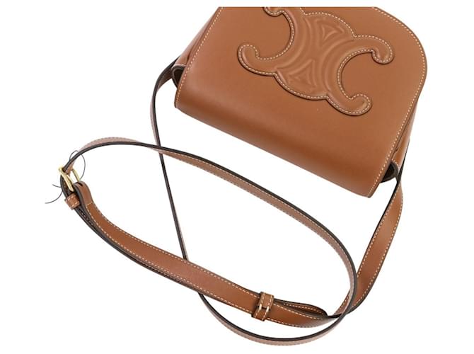 Céline Borsa a Spalla in Pelle Triomphe Folco di Celine Marrone - vista 5