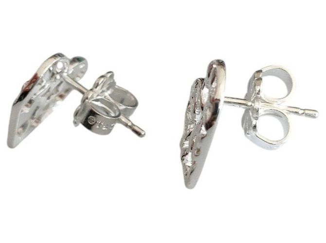 Orecchini a forma di cuore Olive Leaf di Paloma Picasso di Tiffany & Co. Argento - vista 2